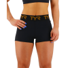 TYR GYM Women’s Black Mid Rise 2" Logo Short -TYR Sales Store FTMRSL3A 001 main01