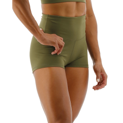 TYR GYM Women’s Olive Night High Rise 2" Short -TYR Sales Store FTMRSS3A 932 alt06