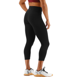 TYR GYM Women’s Black High Rise 3/4 Leggings -TYR Sales Store FTTMRS3A 001 alt05