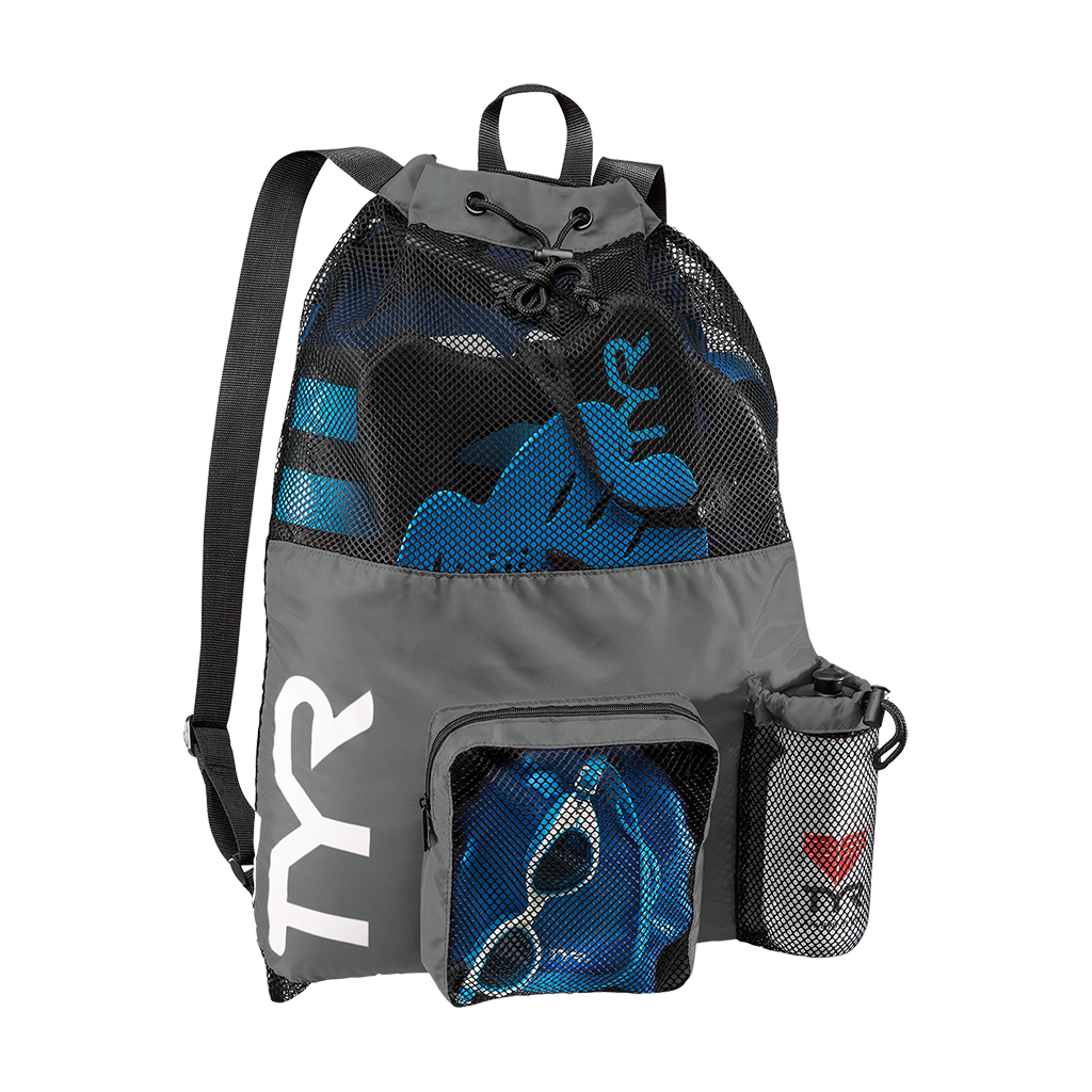 TYR Big Mesh Mummy Back Pack - Grey 3 TYR Big Mesh Mummy Back Pack - Grey