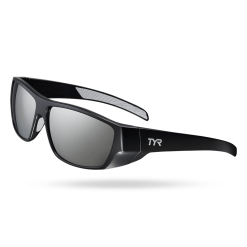 TYR Knox Mens Wrap Sunglasses Silver Black