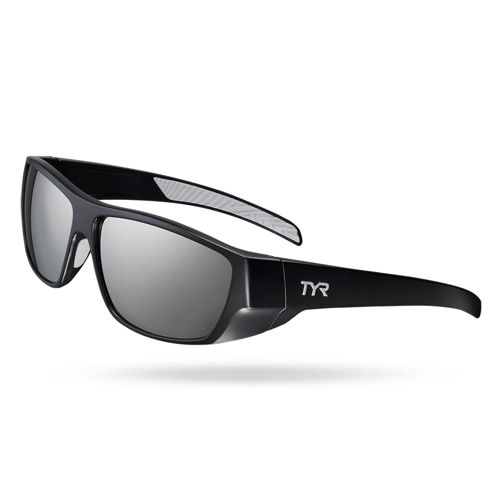 TYR Knox Mens Wrap Sunglasses Silver Black 3 TYR Knox Mens Wrap Sunglasses Silver Black