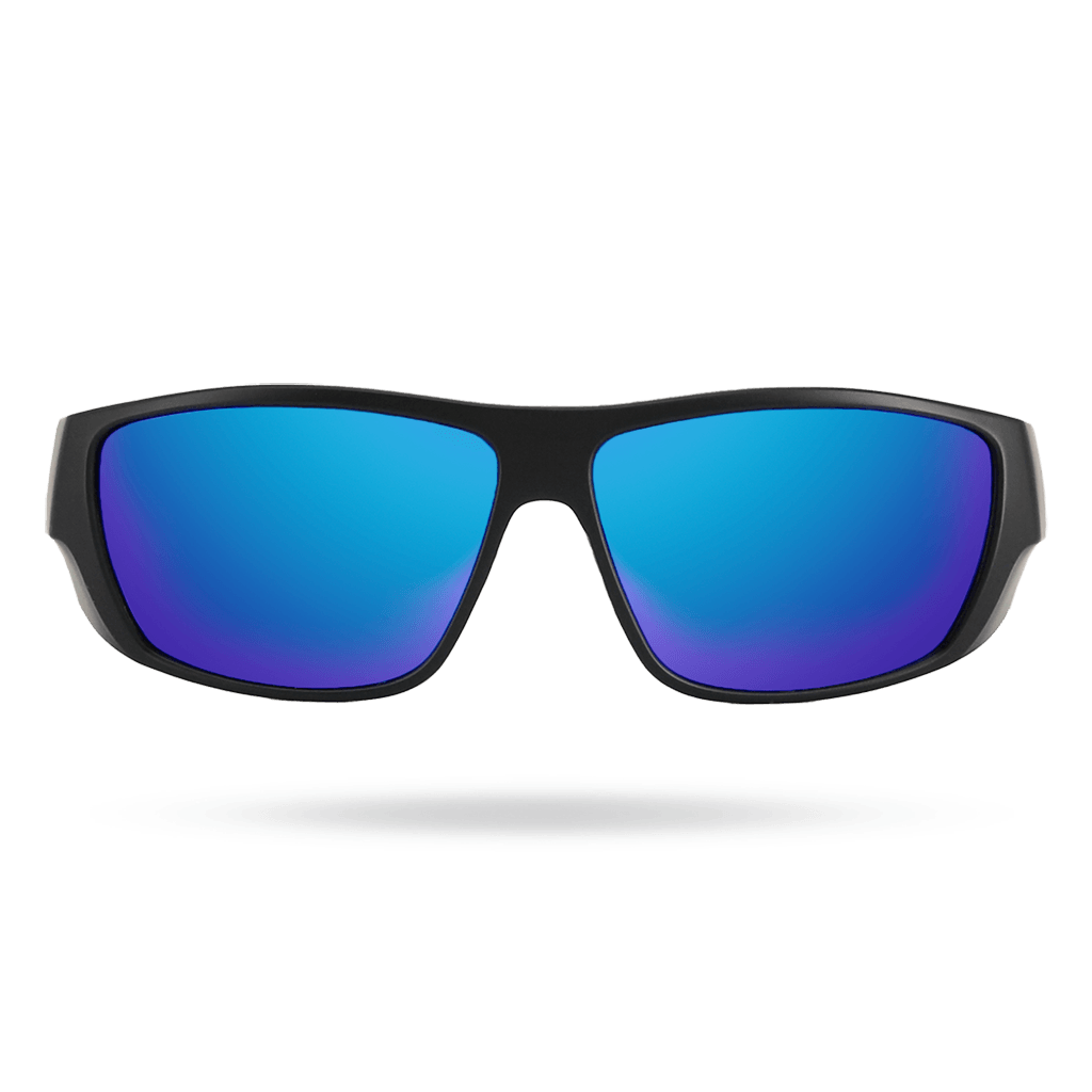 TYR Knox Mens Wrap Sunglasses Blue Black 4 TYR Knox Mens Wrap Sunglasses Blue Black - Image 2