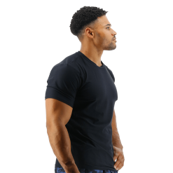 TYR Airtec™ Men's Tee - Solid Black -TYR Sales Store MPTSO3A 001 alt06
