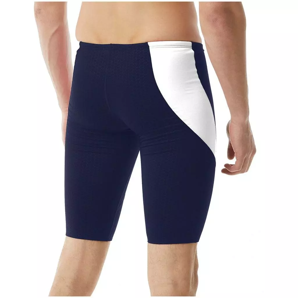 TYR Hexa Durafast Elite® Curve Splice Navy/White Jammer 4 TYR Hexa Durafast Elite® Curve Splice Navy/White Jammer - Image 2