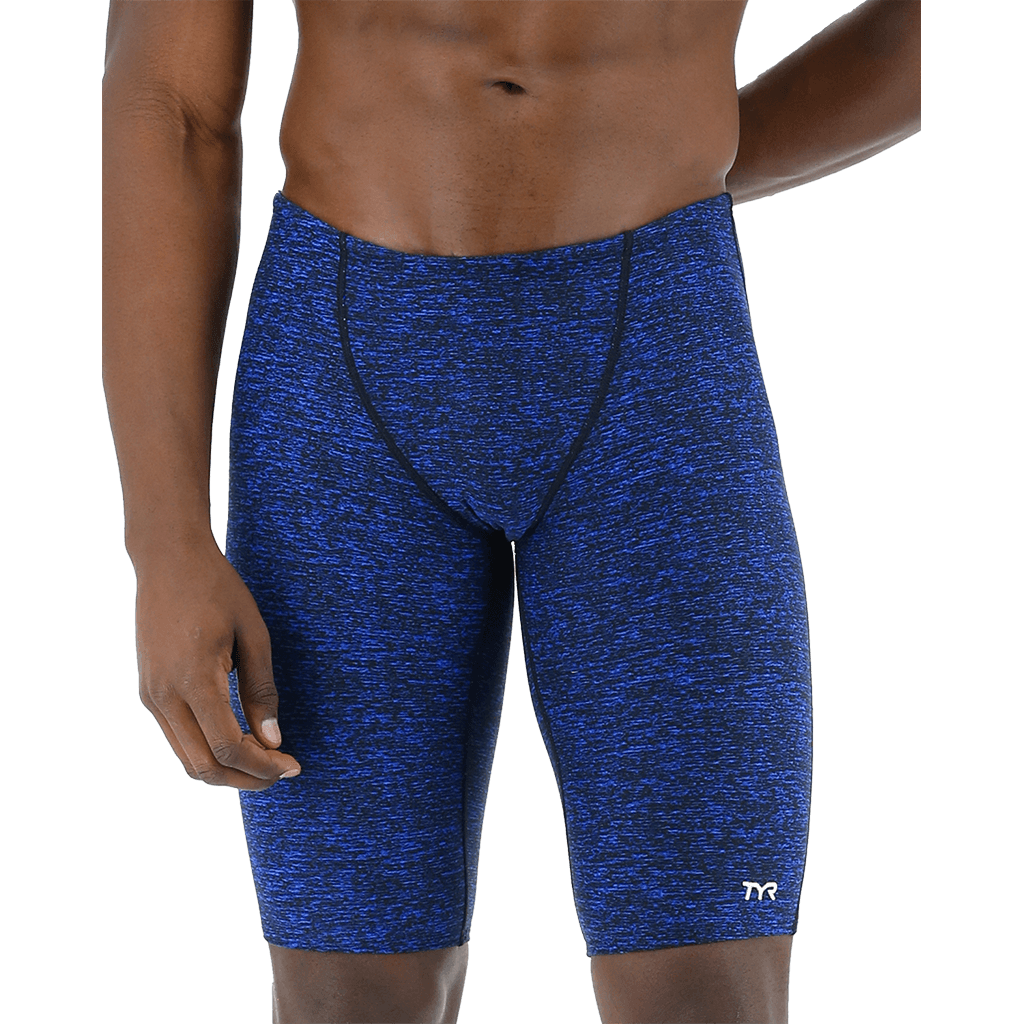 TYR Lapped Blue Jammer Swimsuit 3 TYR Lapped Blue Jammer Swimsuit