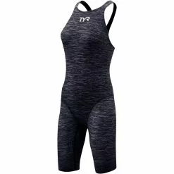 TYR Thresher Baja Black Open Back Knee Race Suit