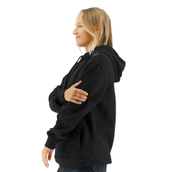 TYR Womens Outline Logo Hoodie Black/Silver 9 TYR Womens Outline Logo Hoodie Black/Silver -TYR Sales Store TYRWHB3A 064 alt04