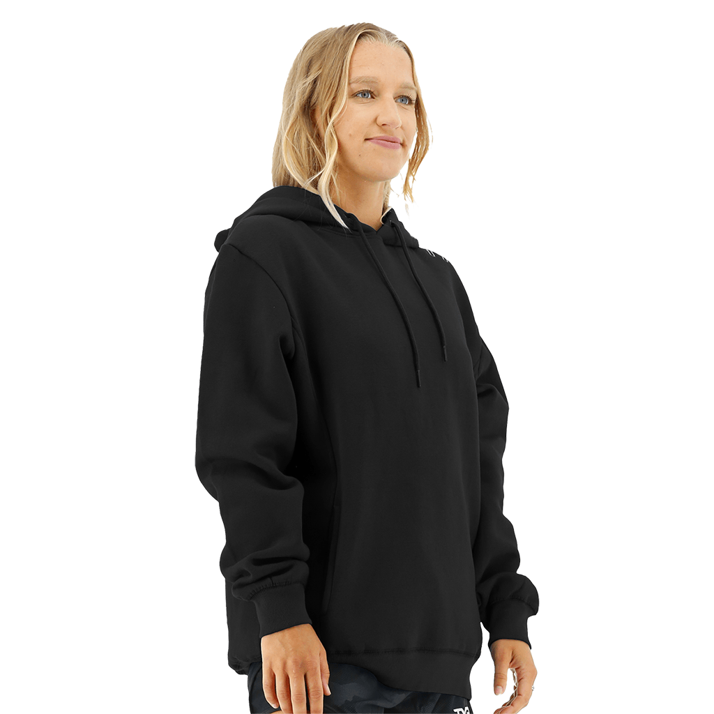 TYR Womens Outline Logo Hoodie Black/Silver 4 TYR Womens Outline Logo Hoodie Black/Silver - Image 2