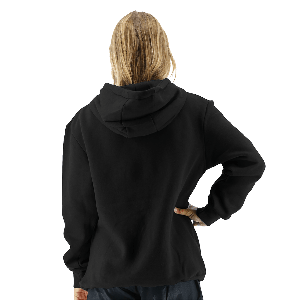 TYR Womens Outline Logo Hoodie Black/Silver 7 TYR Womens Outline Logo Hoodie Black/Silver - Image 5