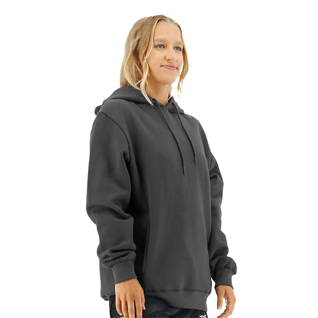 TYR Womens Outline Logo Hoodie Charcoal/Silver 4 TYR Womens Outline Logo Hoodie Charcoal/Silver - Image 2