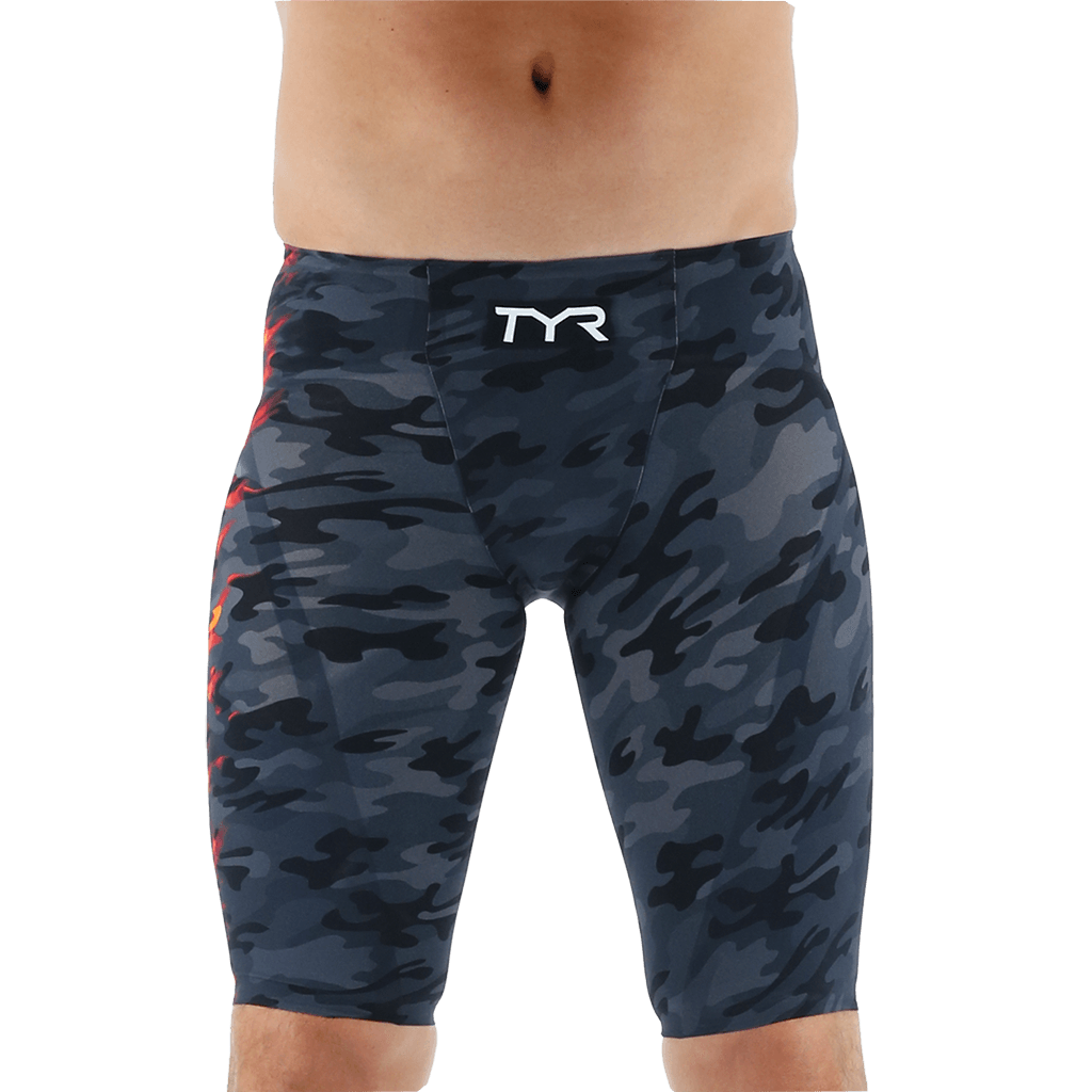 TYR Venzo Camo Fire Venzo Racing Jammer 4 TYR Venzo Camo Fire Venzo Racing Jammer - Image 2