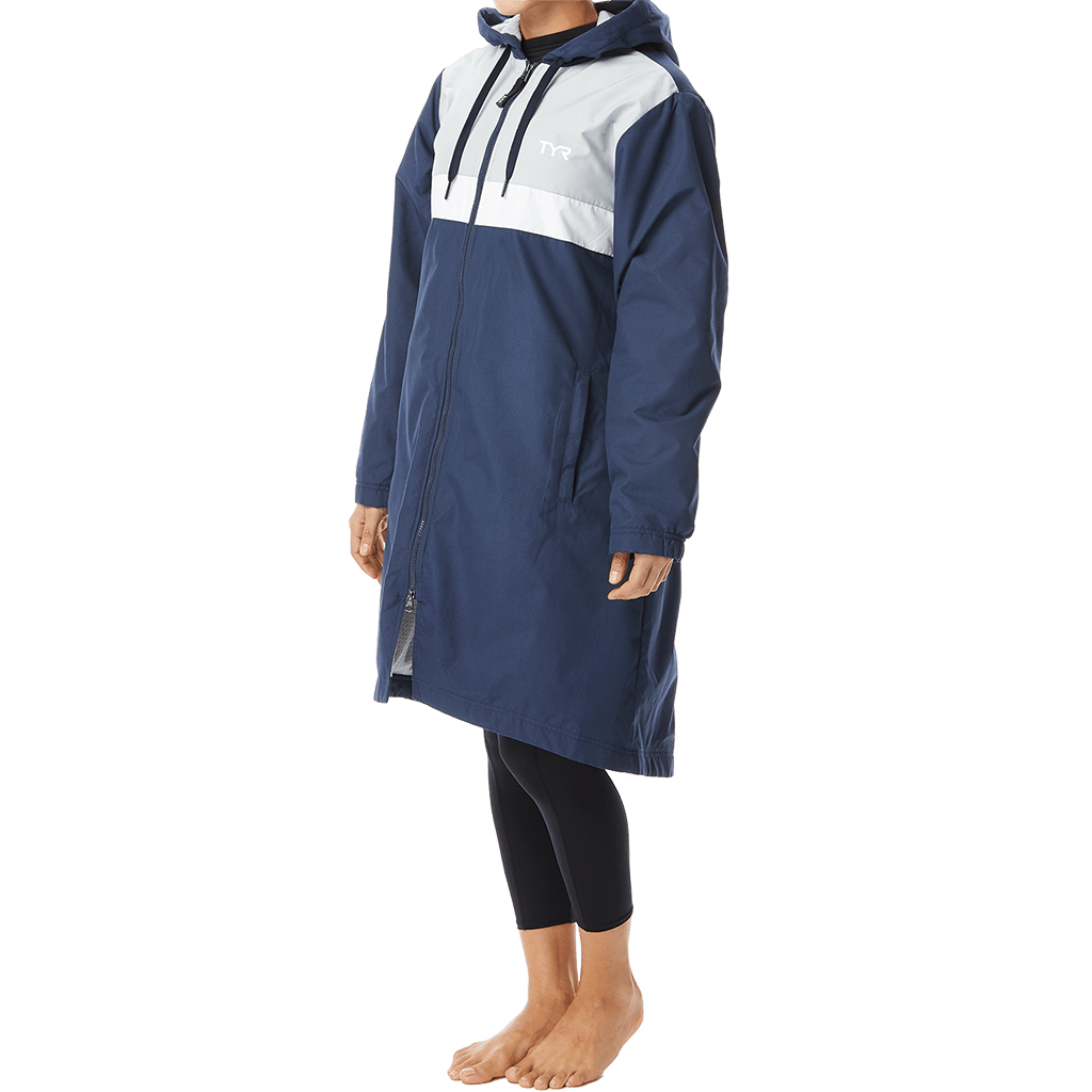 TYR Womens Navy Alliance Podium Parka 4 TYR Womens Navy Alliance Podium Parka - Image 2