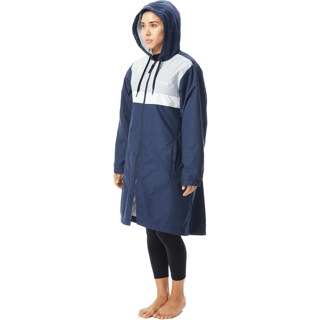 TYR Womens Navy Alliance Podium Parka 3 TYR Womens Navy Alliance Podium Parka