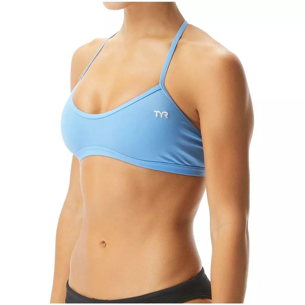 TYR Light Blue Trinity Top 3 TYR Light Blue Trinity Top