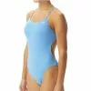 TYR Light Blue Solid Cutoutfit Swimsuit -TYR Sales Store tfsod7a 450 alt05 1