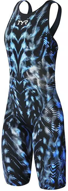 TYR Venzo Genisis Steel Blue Closed Back Race Suit