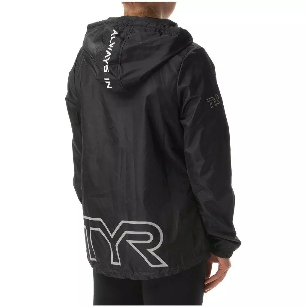 TYR Womens Black Elite Team Windbreaker 4 TYR Womens Black Elite Team Windbreaker - Image 2