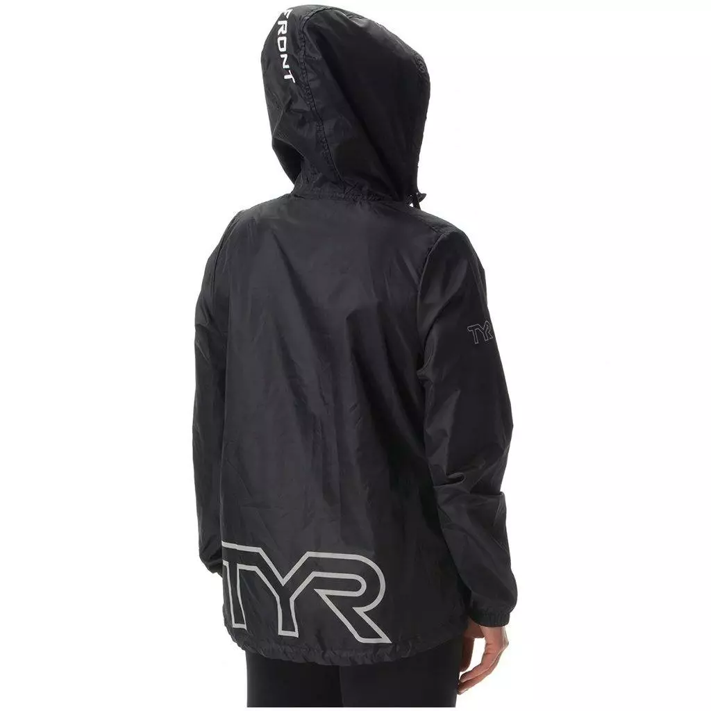 TYR Womens Black Elite Team Windbreaker 5 TYR Womens Black Elite Team Windbreaker - Image 3